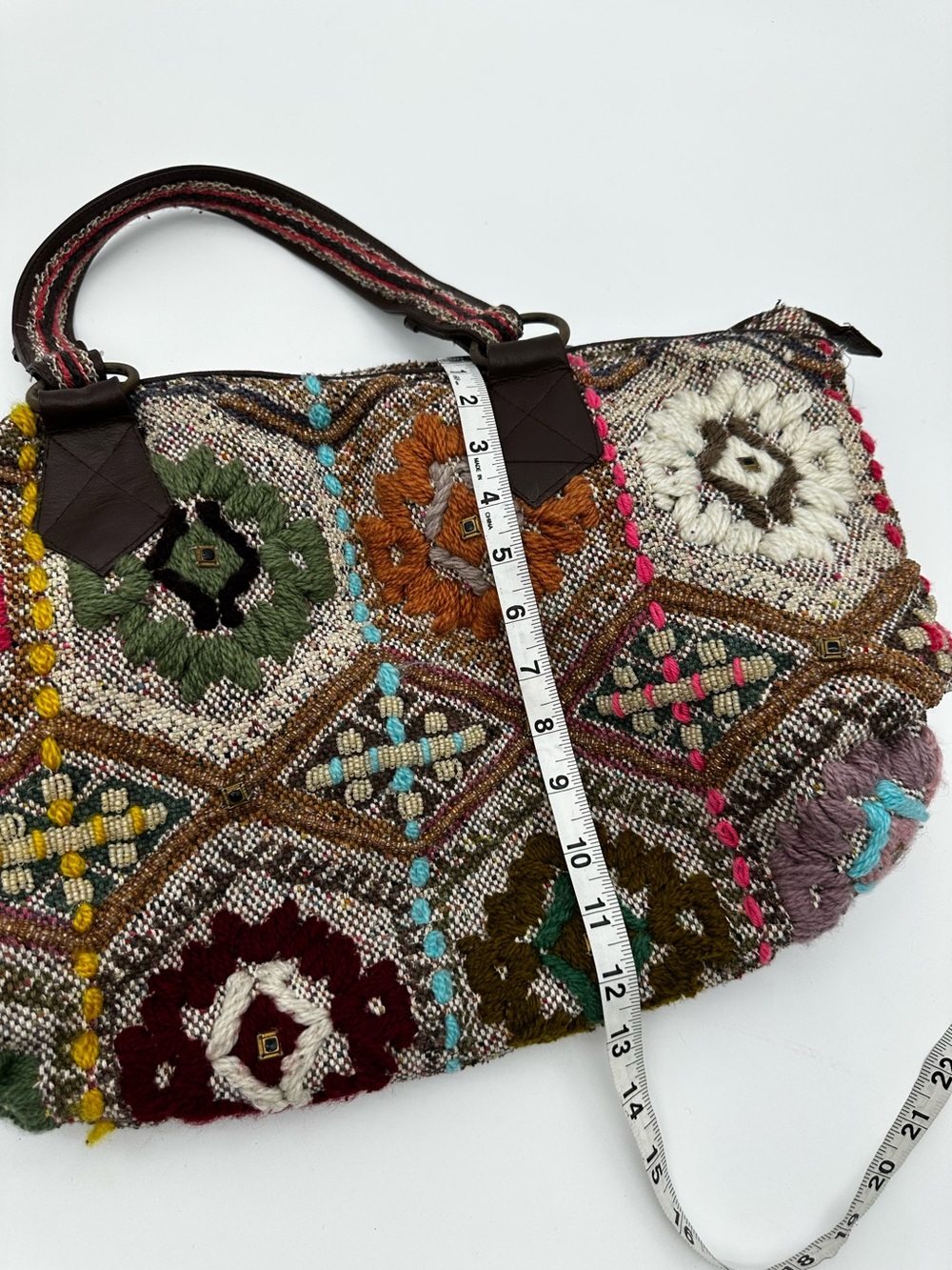 Anthropologie Miss Albright Y2K vagabond style Embroidered Bohemian Bag - Picture 2 of 13